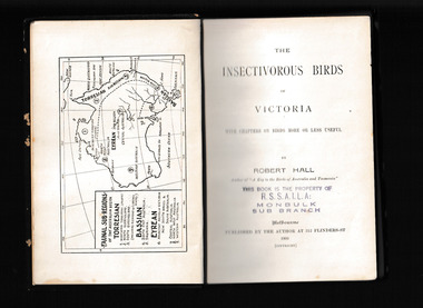 Book, Robert Hall, The insectivorous birds of Victoria : with chapters on birds more or less useful, 1900