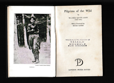 Book, Wa-Sha-Quon-Asin, Pilgrims of the wild, 1935
