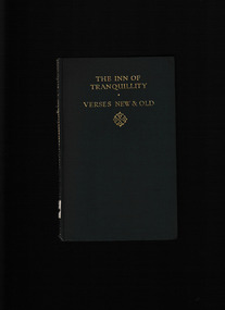 Book, William Heinemann, The inn of tranquility and other impressions: Verses old and new, 1924?
