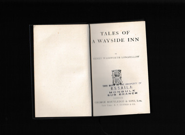 Book, G. Routledge & Sons, Tales of a wayside inn, 1909