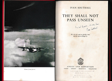 Book, Angus and Robertson, They shall not pass unseen, 1956