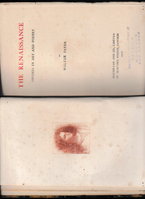 Book, Macmillan, The Renaissance : studies in art and poetry, 1922