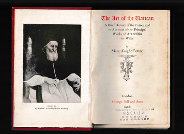 Book, George Bell and Sons, The art of the Vatican : being a brief history of the palace, and an account of the principal art treasures within its walls, 1906