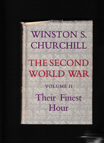 Book, Cassell and Co, The second world war volume two: Their finest hour, 1950