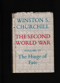 Book, Cassell and Co, The second world war volume four: The hinge of fate, 1950