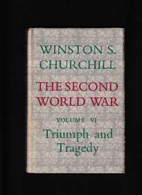 Book, Cassell and Co, The second world war volume six: Triumph and tragedy, 1950