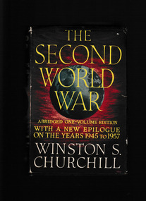 Book, Cassell and Co, The second world war: Abridged one-volume edition with a new epilogue on the years 1945 to 1957, 1950