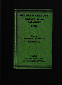 Book, Stanley Gibbons, Stanley Gibbons Postage stamp catalogue 1950, Part II Foreign countries Europe, 1950