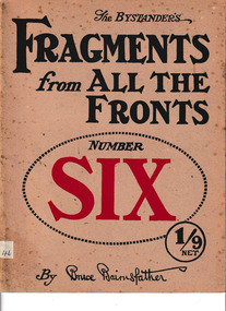 Book, Bruce Bairnsfather, Fragments from all the fronts, 1917