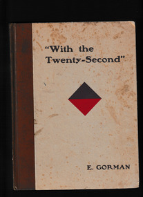 Book, H. H. Champion, "With the Twenty-Second" : a history of the Twenty-Second Battalion, A.I.F, 1919