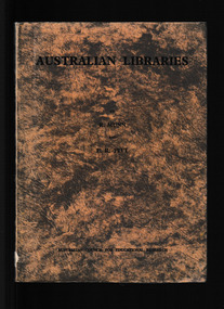 Book, Australian Council for Educational Research, Australian libraries : a survey of conditions and suggestions for their improvement, 1935