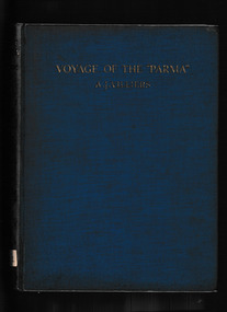 Book, Geoffrey Bles, Voyage of the Parma : the great grain race of 1932 from Australia to Falmouth by way of Cape Horn, 1933