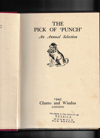 Book, The pick of 'Punch' : an annual selection, 1945