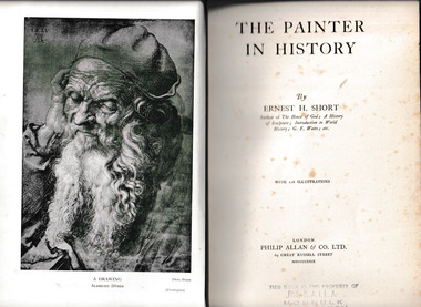 Book - The painter in history, Phillip Allan & Co. Ltd, 1929