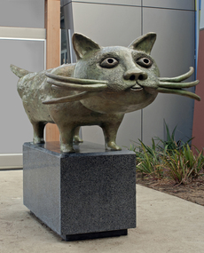 Sculpture, Dean Bowen, Cat, 2012