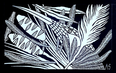Painting, Al Stark, Birds, Bush and Sea, 2021