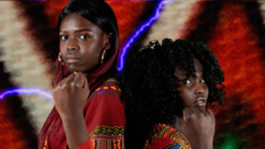Artwork, other, Jody Haines, DIGITAL PORTRAIT: Lightning, Ope and Aliza, 2018