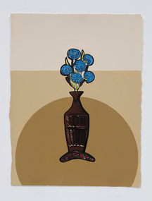 Painting, Tony Albert, Interior Composition (with Appropriated Aboriginal Design Vase) IX, 2022