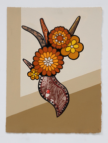Painting, Tony Albert, Interior Composition (with Appropriated Aboriginal Design Vase) X, 2022