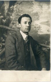 Black and white portrait of a young man c. 1918