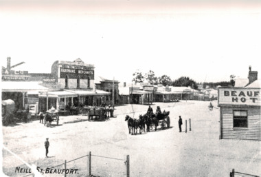 Photograph - Beaufort Street Scape, Neil Street Beaufort late 1800's