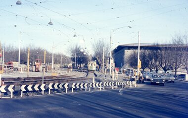 Tram Trackworks St Kilda Road - 1-8-1970