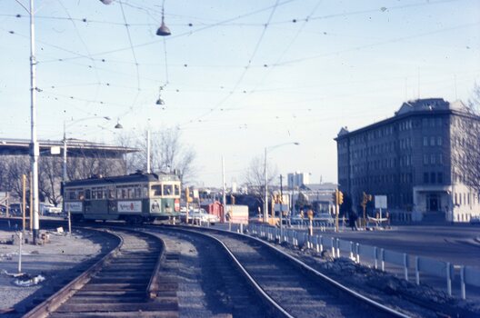 Tram Trackworks St Kilda Road - 1-8-1970