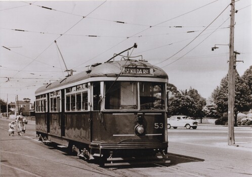 Photograph - Black and White - VR Tram 53 - Elwood Depot
