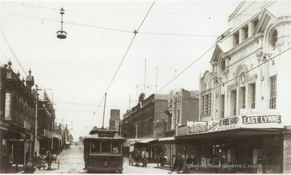 Photograph - Black and white - Glenferrie Road, Glenferrie c1915