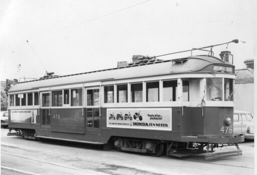 Photograph - Black and White SW2 478 at Camberwell Depot