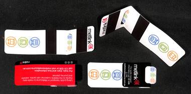 Metlink Bookmark - folded card with magnets