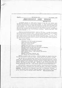 Page 1 of a photocopy of an article on "Melbourne's New Trams"