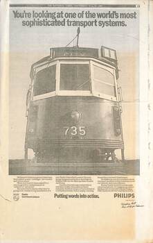 Advertisement - "..world's most sophisticated transport systems."