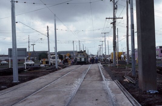 W5 783 - first passenger tram to leave the new terminus