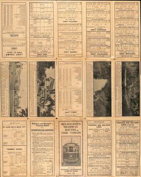 Melbourne's tramway routes and timetables - MMTB - timetables and photographs
