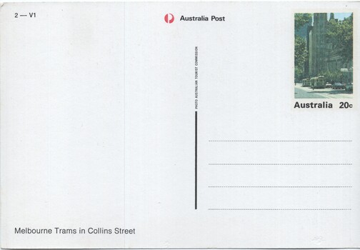 Collins Street looking west from near Russell Street - Australia Post - rear
