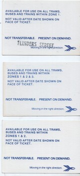 Ticket - Travel Card - Weekly - rear