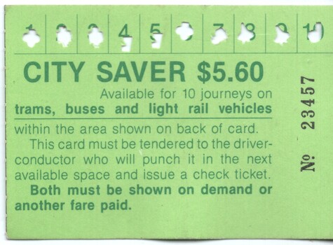 Ticket - City Saver $5.60
