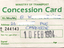 Ticket - Concession Card