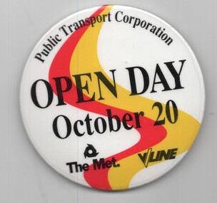 Badge - Open Day - October 20 - 1991