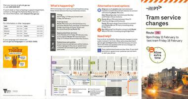 Tram service changes - route 70 - page 1