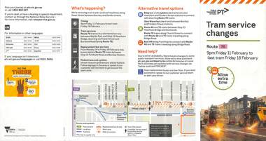 Tram service changes - route 70 - page 1