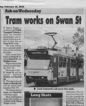 Newspaper clipping from local paper