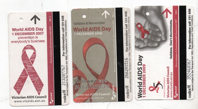 Metcards - World Aids Day - set of 3