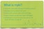 Myki Promotional card - what is Myki - rear
