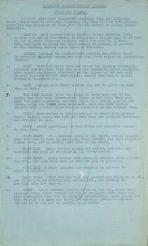 Front sheet - Beaumaris Tramway Company Limited - Rules for Drivers