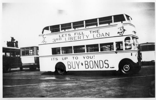 Black and White - Buy Bonds Melbourne Double Decker Bus - North Fitzroy or Central Depot.