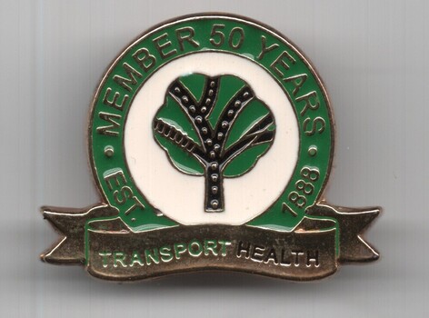 Badge  - Transport Health - 50 years