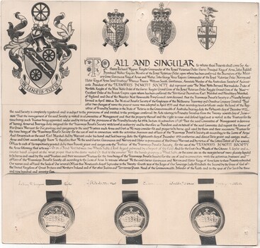 Tramways Benefit Society - Coat of Arms 1975