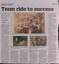 Newspaper - Book review "Tram ride to success"